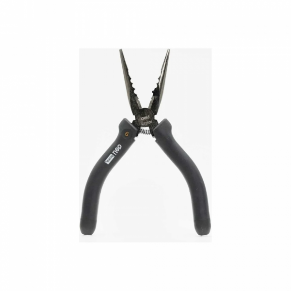 Длинногубцы Deli HS EHT2106 160 мм, Soft Touch, черный