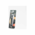 Нож строительный Deli HS EHT4008 135x30 мм, трапеция, Soft Touch, черный