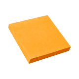 Клейкая бумага для заметок Sticky notes 76x76 мм, 100 листов, оранжевая неон