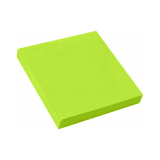 Клейкая бумага для заметок Sticky notes 76x76 мм, 100 листов, зелёная неон