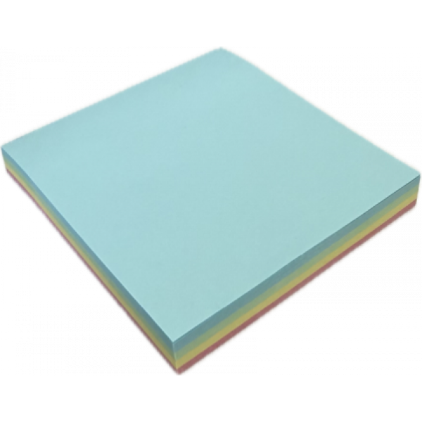 Клейкая бумага для заметок Sticky notes 76x76 мм, 100 листов, 4 пастельных цвета