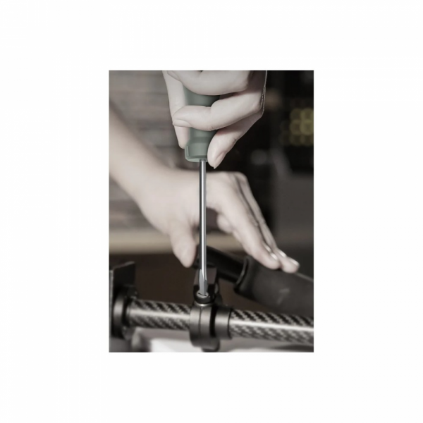 Набор отверток Deli HS HT1004L 4 шт.  PH1*100,PH2*150,SL5*100,SL6*150, Soft Touch, зеленый