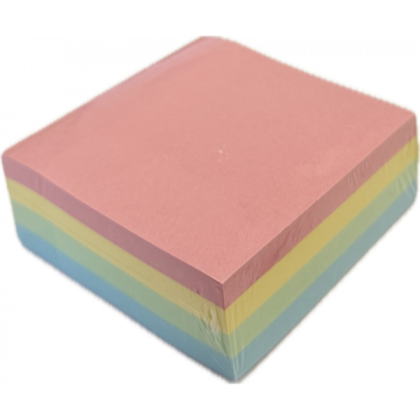 Клейкая бумага для заметок Sticky notes 76x76 мм, 300 листов, 4 пастельных цвета
