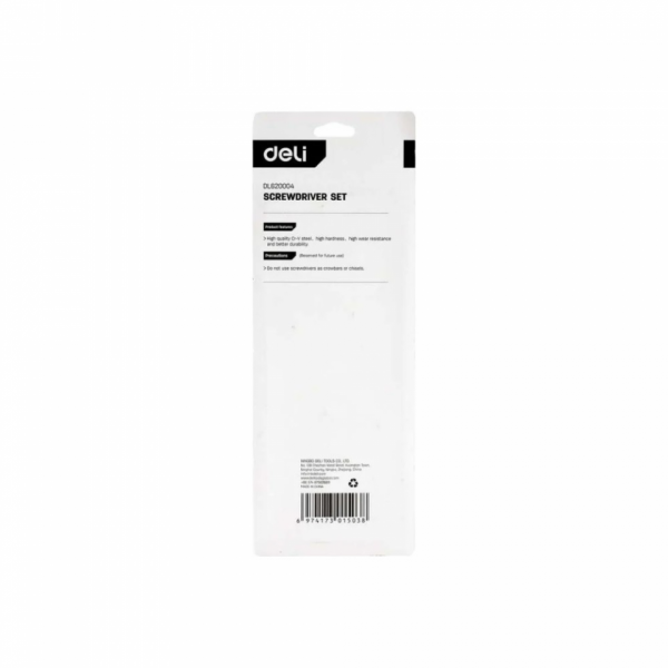 Набор отверток Deli YS EDL620004 4 шт, SL5x100, SL6x150, PH1x100, PH2x150