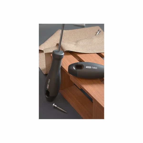 Отвертка Deli HS EHT1203 PH0*75 мм, Soft Touch, черный
