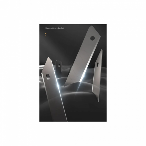 Нож строительный Deli HS EHT4018 18 мм, Soft Touch, черный