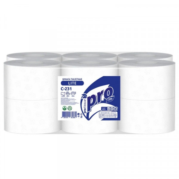 Бумага туалетная PROtissue 120м, 2 слоя, Instant, 100 целлюлоза