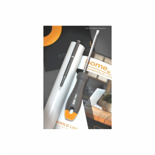 Отвертка Deli HS HT1055C PH1*100 мм, Soft Touch, оранжевый