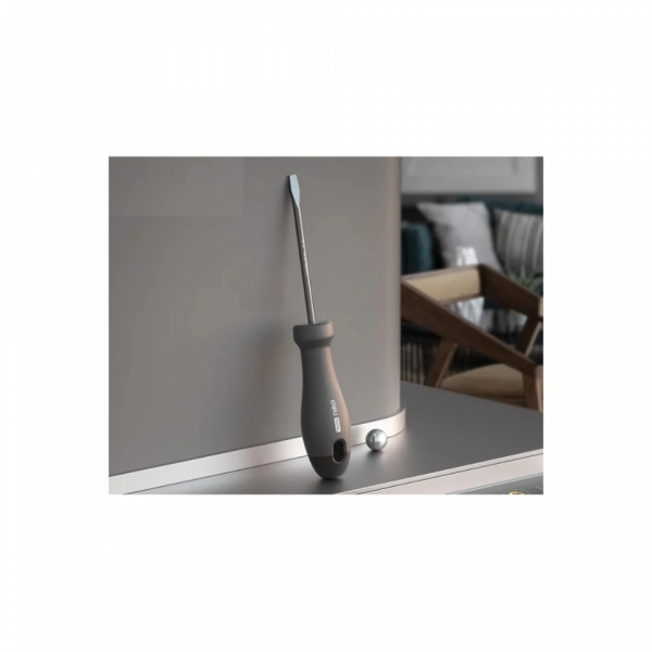 Отвертка Deli HS EHT1106 SL6*150 мм, Soft Touch, черный