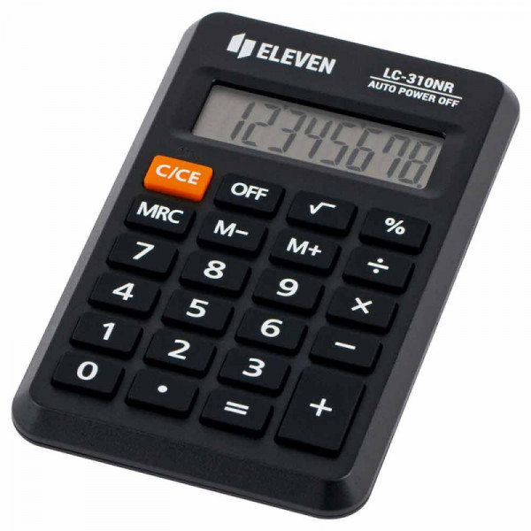 Кальк. карм. 8р. LC-310NR Eleven черный 114*69*14 мм
