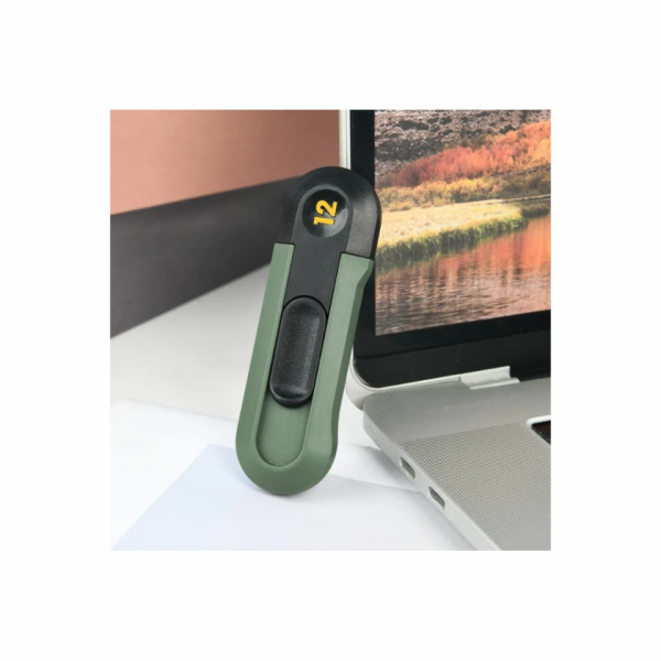 Нож строительный Deli HS HT4007L 80x25 мм, Soft Touch, зеленый