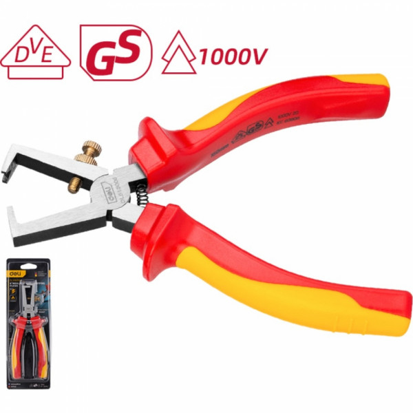 Клещи диэлектрические Deli YS EDL515006 160 мм