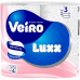 Бумага туалетная  Veiro Luxoria, 4 рул, цв.белый, 3-сл.