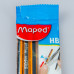 Карандаш прост. Black Peps HB, с ластиком, 3 шт., блистер, черный -30