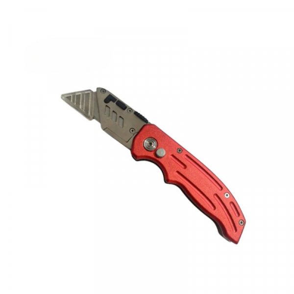 Нож строительный складной Deli RS EDL040 трапеция, 19T
