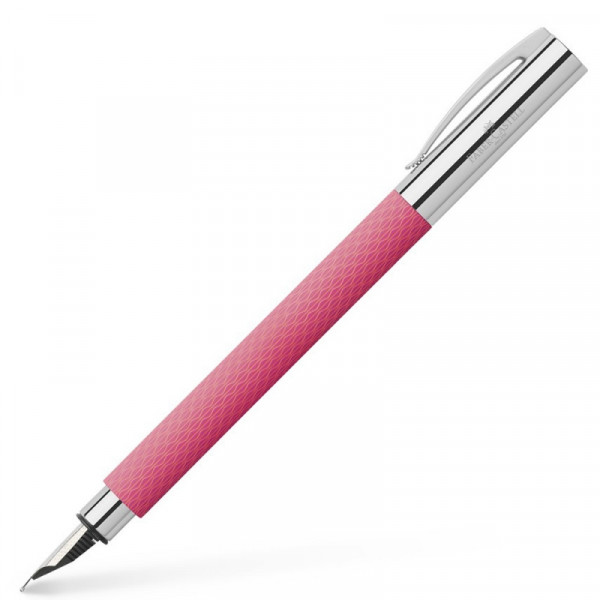 Ручка перьевая М Ambition Pink Sunset, смола, розовый, патрон черный