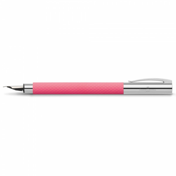 Ручка перьевая М Ambition Pink Sunset, смола, розовый, патрон черный