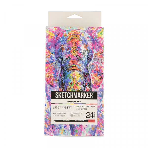 Ручка капиллярная Sketchmarker Artist fine pen Studio набор 24 шт. Ручка капиллярная Sketchmarker Artist fine pen Studio набор 24 шт.