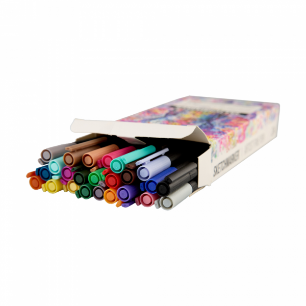 Ручка капиллярная Sketchmarker Artist fine pen Studio набор 24 шт.