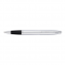 Ручка роллер Calais Polished Chrome 0,7 мм, метал., подарочн. упак., серебристый/черный, стерж. черный