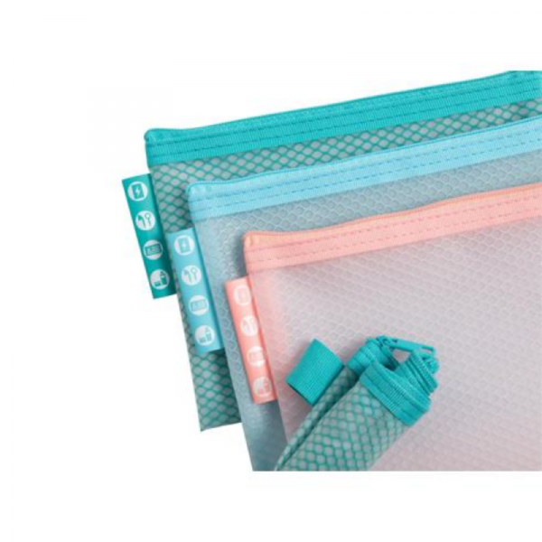 Папка конверт на молнии А6 Chromaline Pastel ассорти
