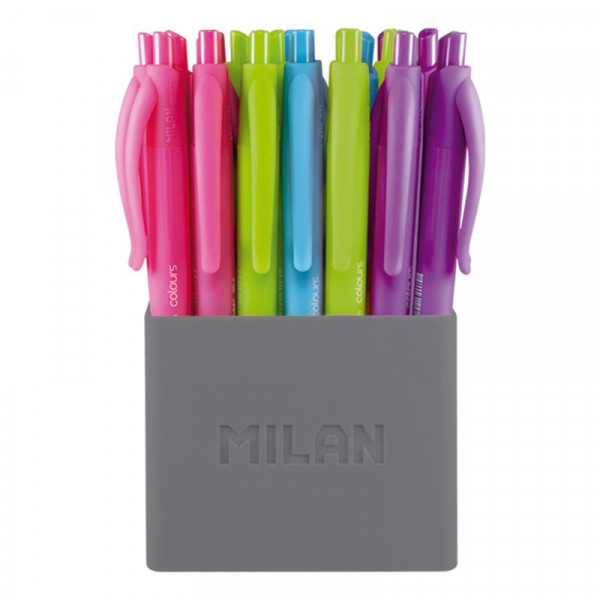 Ручка шариковая автоматическая Milan P1 салатовая, 1,0мм, арт.176555124