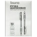 Ручка шариков. Buro Click grip 1637639 авт. корп.прозрачный/синий d0.7мм чернила син. кор.карт. линия 0.5мм