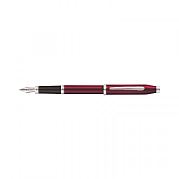 Ручка перьевая F Century II Translucent Plum Lacquer метал., подарочн. упак., бордовый/серебристый