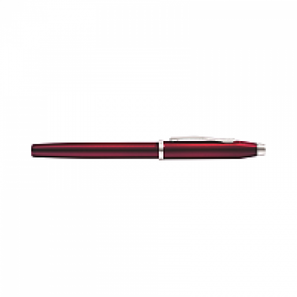 Ручка перьевая F Century II Translucent Plum Lacquer метал., подарочн. упак., бордовый/серебристый