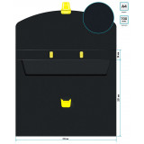 Портфель Бюрократ Black Opal BLPP01YEL 1 отдел. A4 пластик 0.7мм черный/желтый 1481699 Портфель Бюрократ Black Opal BLPP01YEL 1 отдел. A4 пластик 0.7мм черный/желтый 1481699