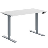 Комплект с мех. приводом WellDesk First, цвет серый, столешница ДСП 1395х800х18, Пепел 621 PE Комплект с мех. приводом WellDesk First, цвет серый, столешница ДСП 1395х800х18, Пепел 621 PE