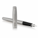 Ручка перьевая F Parker Sonnet Core Stainless Steel CT метал., подарочн. упак., серебристый, патрон черный