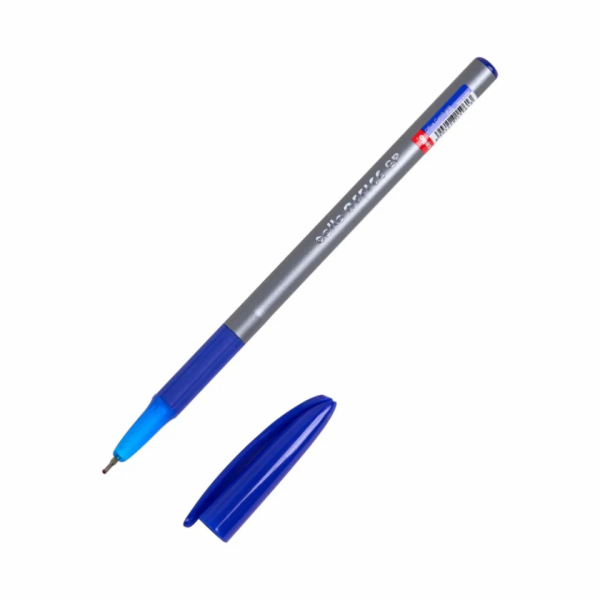 Ручка шарик. Office Grip 0,7 мм, пласт., серый., стерж. синий