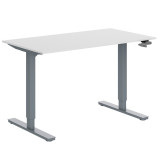 Комплект с мех. приводом WellDesk First, цвет серый, столешница ДСП 1395х800х18, белый W1100 ST9 Комплект с мех. приводом WellDesk First, цвет серый, столешница ДСП 1395х800х18, белый W1100 ST9