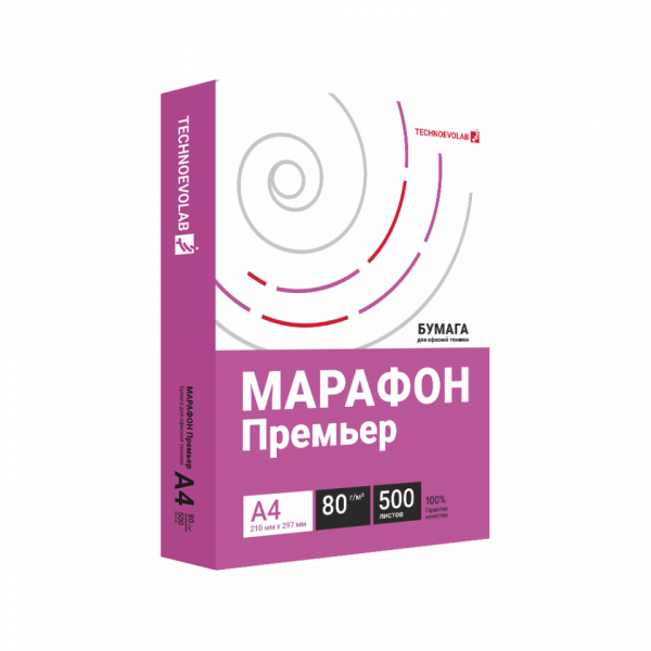 бумага   A4 80г/м 500л Марафон Премьер