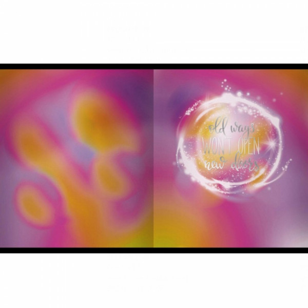 Тетрадь А5 48 л., клет. Magic ball скоба сбоку, обл. карт., двойн. обл., ассорти