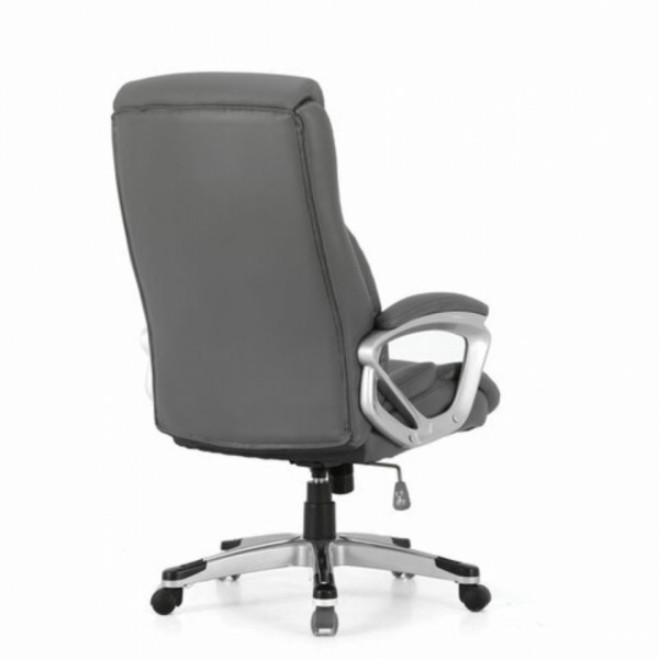 Кресло д/руководителя BRABIX PREMIUM Level EX-527 экокожа, серый, крестов. пластик 