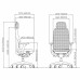 Кресло д/руководителя SitZone E-AC-001A-P1-BK ткань, черный, крестов. пластик, регулир. подголов., регулир. подлокотн., слайдер