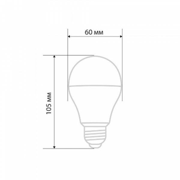 Лампа светодиодная Rexant LED A-60, груша, 11.5Вт, тепл, E27