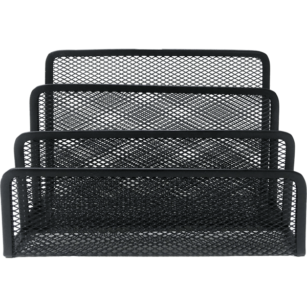 Подставка для бумаг и писем deVENTE 17x8x13,5 см, сетчатая металлическая, черная, 3041006