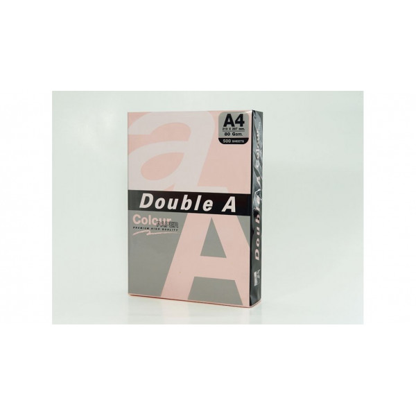 Бумага цветная DOUBLE A, А4, 80 г/м, розовый Flamingo, 500 листов