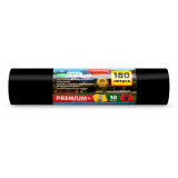 Мешки для мусора 180л 10шт/рулон ПВД Mirpack PREMIUM ПЛЮС 35мкм 93*110см цв.черный Мешки для мусора 180л 10шт/рулон ПВД Mirpack PREMIUM ПЛЮС 35мкм 93*110см цв.черный