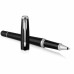 Ручка роллер Urban Muted Black Chrome Trim 0,5 мм, метал., подарочн. упак., черный/серебристый, стерж. черный