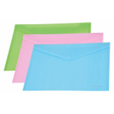 Папка конверт на кнопке А4 Panta Plast C4535 зеленый пастельный Папка конверт на кнопке А4 Panta Plast C4535 зеленый пастельный