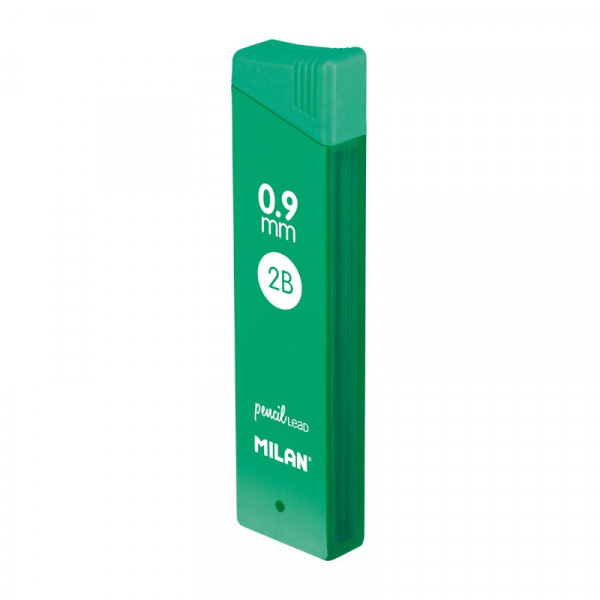 Грифели для механических карандашей Milan, 12шт., 0,9mm 2B 1851070924