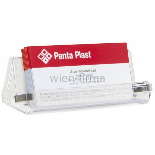 Подставка д/визиток Panta Plast пласт., прозрачный