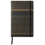 Блокнот А5 130*210 мм., 120 л., тонир., в клетку Tatami Dark Espresso обл. искусств. матер., на резинке, т.-коричневый/черный Блокнот А5 130*210 мм., 120 л., тонир., в клетку Tatami Dark Espresso обл. искусств. матер., на резинке, т.-коричневый/черный
