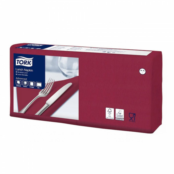 Салфетки Tork 33*33см 2-сл, цв.темно-зеленый, 200шт