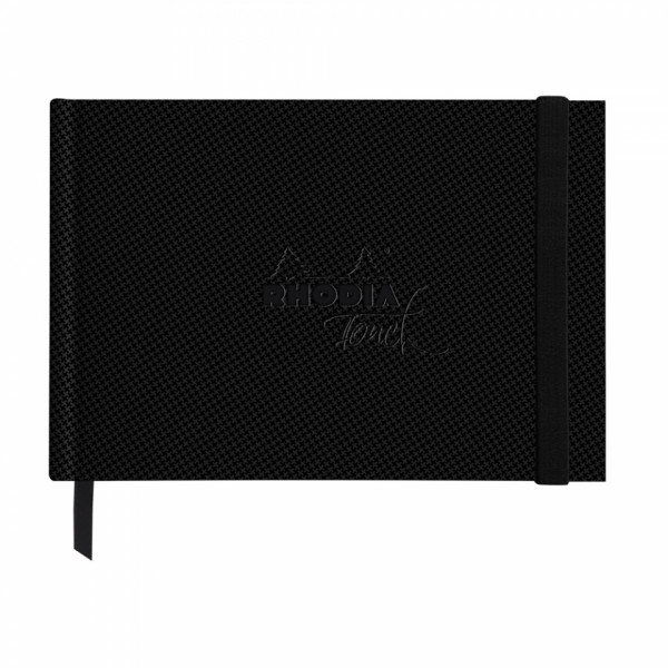 Скетчбук Rhodia Touch 10,5*14,8 см, 300г/м2 , 20л, 100 хлопок, хол. пресс,  черный