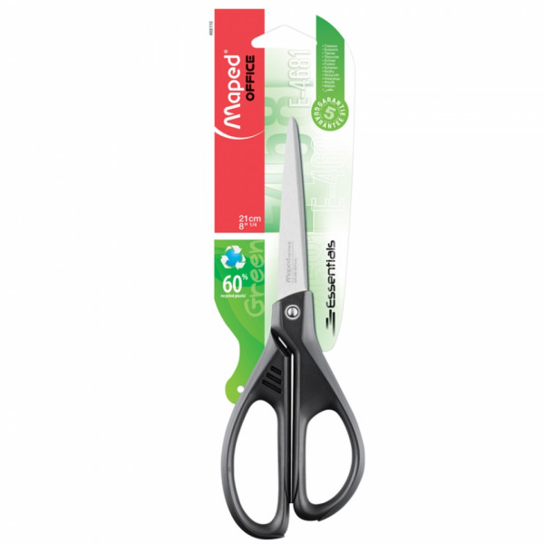 Ножницы 21 см Essentials Green черный